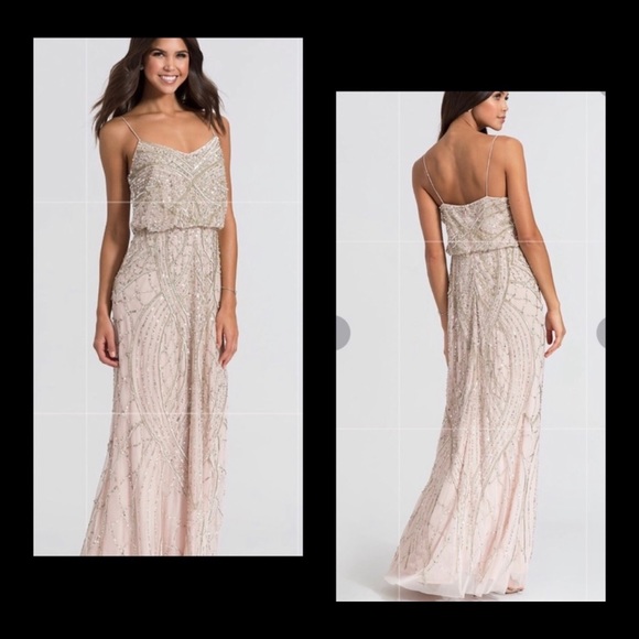 Adrianna Papell long pink dress - Picture 2 of 6